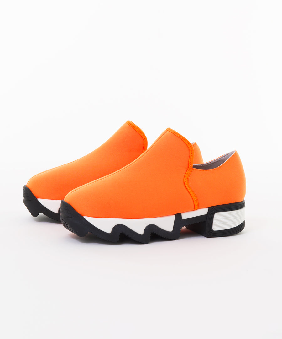 WES Neon Orange Low Top Sneaker with renewed fit and material