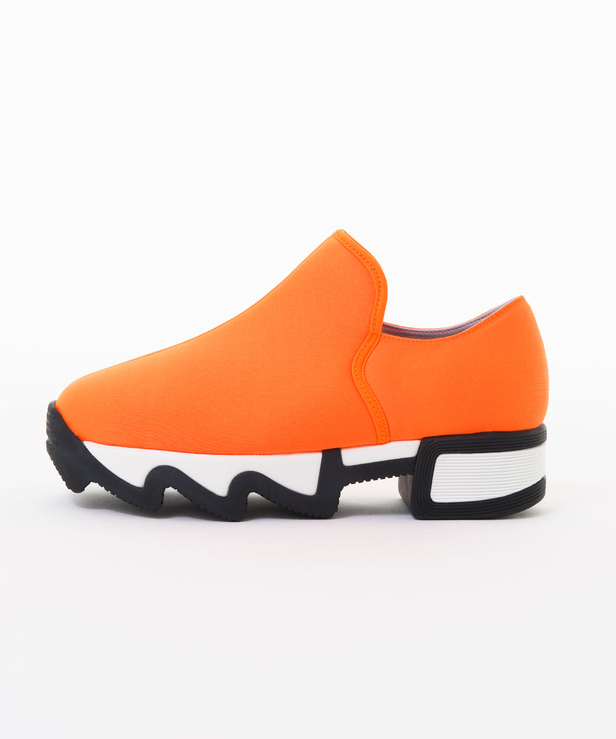 WES Neon Orange Low Top Sneaker with renewed fit and material
