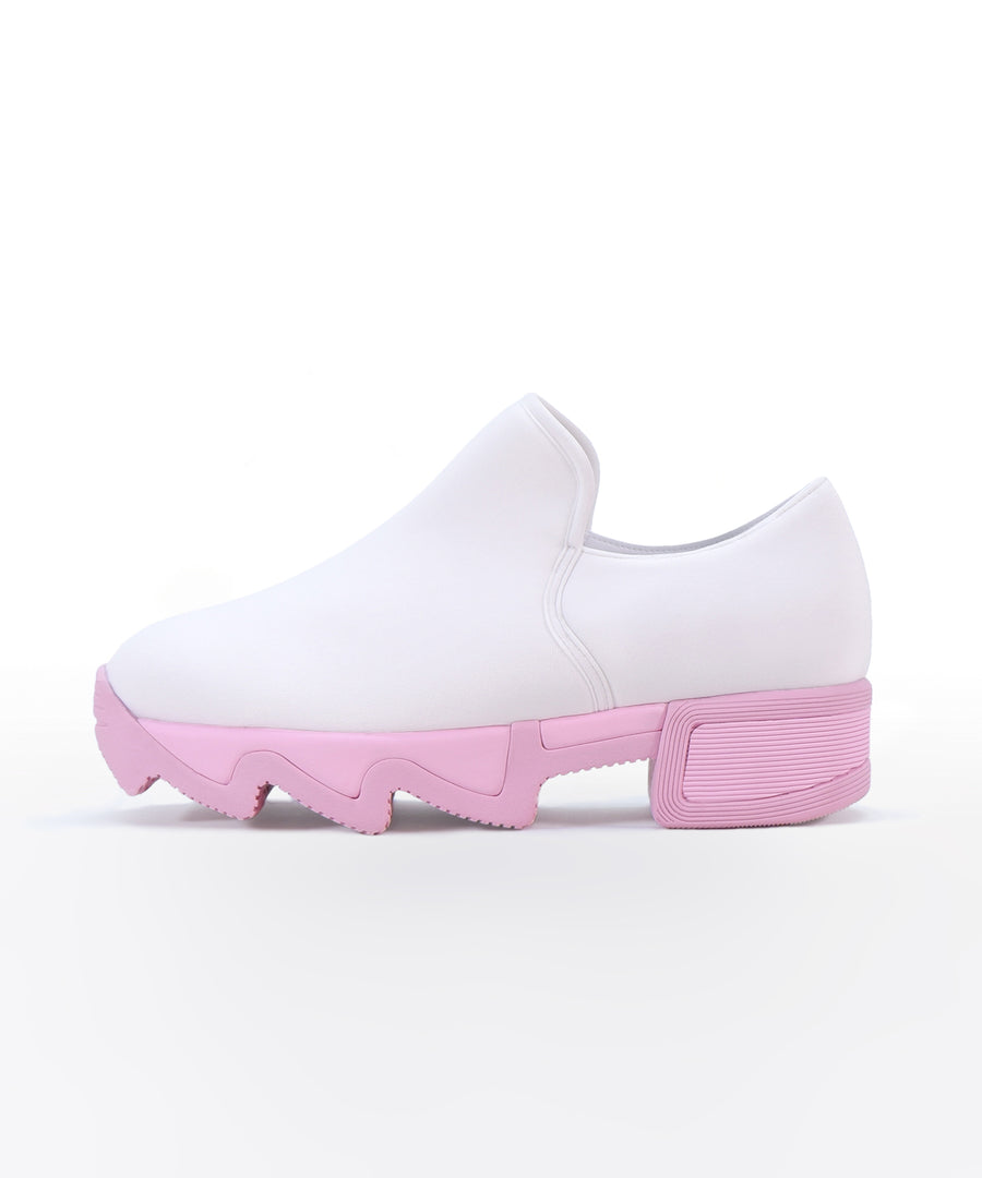 WES White Pink Low Top Sneaker