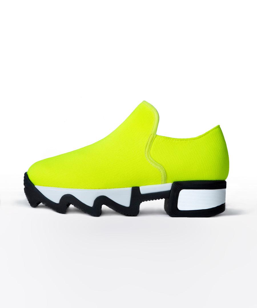WES II Neone Yellow Low Top Sneaker